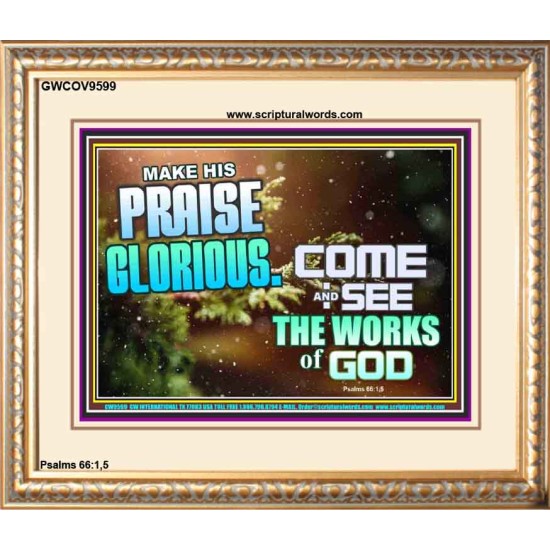 MAKE HIS PRAISE GLORIOUS  Modern Art Portrait  GWCOV9599  