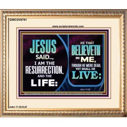 BELIEVE IN HIM AND THOU SHALL LIVE  Bathroom Wall Art Picture  GWCOV9791  "23x18"