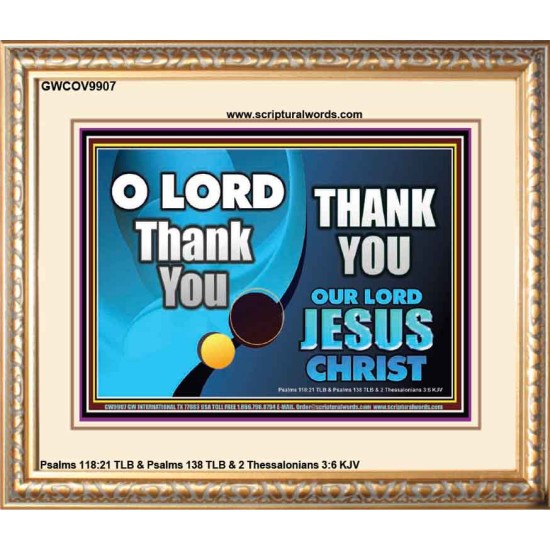 THANK YOU OUR LORD JESUS CHRIST  Custom Biblical Painting  GWCOV9907  