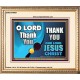 THANK YOU OUR LORD JESUS CHRIST  Custom Biblical Painting  GWCOV9907  