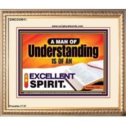 A MAN OF UNDERSTANDING IS OF AN EXCELLENT SPIRIT  New Wall Décor  GWCOV9911  