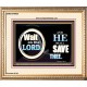 WAIT ON THE LORD AND HE SHALL SAVED THEE  Contemporary Christian Wall Art Portrait  GWCOV9920  