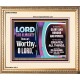 LORD GOD ALMIGHTY HOSANNA IN THE HIGHEST  Contemporary Christian Wall Art Portrait  GWCOV9925  