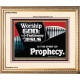 JESUS CHRIST THE SPIRIT OF PROPHESY  Encouraging Bible Verses Portrait  GWCOV9952  