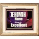 JEHOVAH NAME ALONE IS EXCELLENT  Christian Paintings  GWCOV9961  