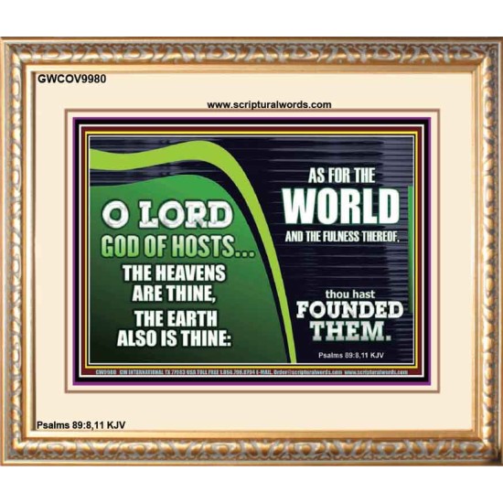 O LORD GOD OF HOSTS THE HEAVEN IS THINE  Christian Art Portrait  GWCOV9980  