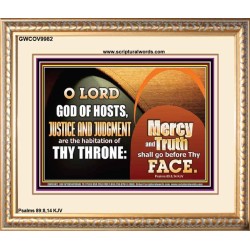 MERCY AND TRUTH SHALL GO BEFORE THEE O LORD OF HOSTS  Christian Wall Art  GWCOV9982  "23x18"