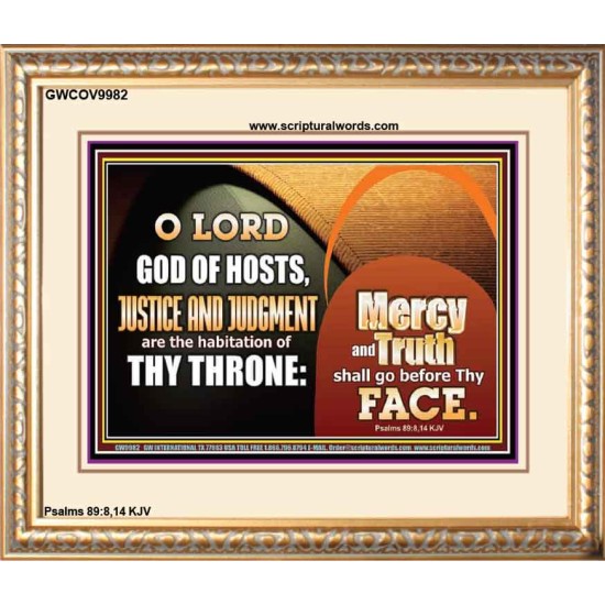 MERCY AND TRUTH SHALL GO BEFORE THEE O LORD OF HOSTS  Christian Wall Art  GWCOV9982  