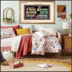 AS THOU HAST BELIEVED, SO BE IT DONE UNTO THEE  Bible Verse Wall Art Portrait  GWCOV12958  "23x18"