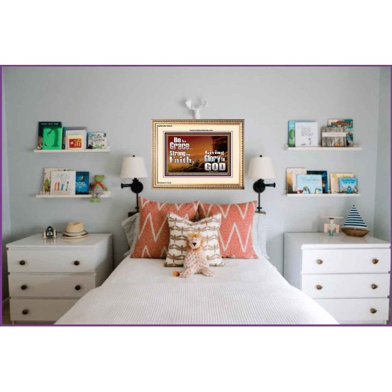 BE BY GRACE STRONG IN FAITH  New Wall Décor  GWCOV10325  