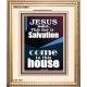 SALVATION IS COME TO THIS HOUSE  Unique Scriptural Picture  GWCOV10000  