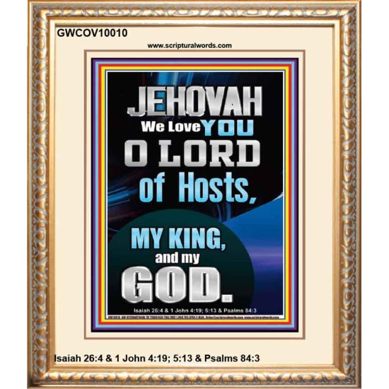 JEHOVAH WE LOVE YOU  Unique Power Bible Portrait  GWCOV10010  