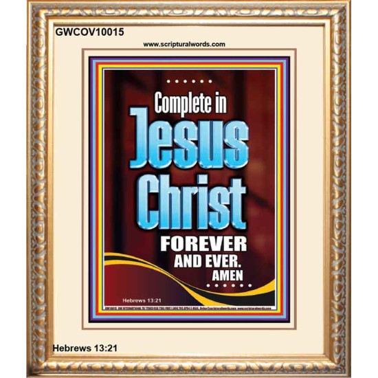 COMPLETE IN JESUS CHRIST FOREVER  Children Room Portrait  GWCOV10015  