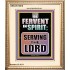 BE FERVENT IN SPIRIT SERVING THE LORD  Unique Scriptural Portrait  GWCOV10018  "18X23"