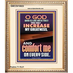 O GOD INCREASE MY GREATNESS  Church Portrait  GWCOV10023  "18X23"