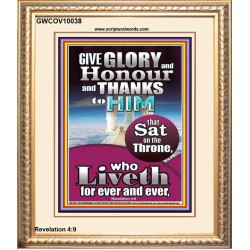 GIVE GLORY AND HONOUR TO JEHOVAH EL SHADDAI  Biblical Art Portrait  GWCOV10038  "18X23"