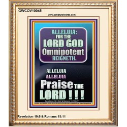 ALLELUIA THE LORD GOD OMNIPOTENT REIGNETH  Home Art Portrait  GWCOV10045  