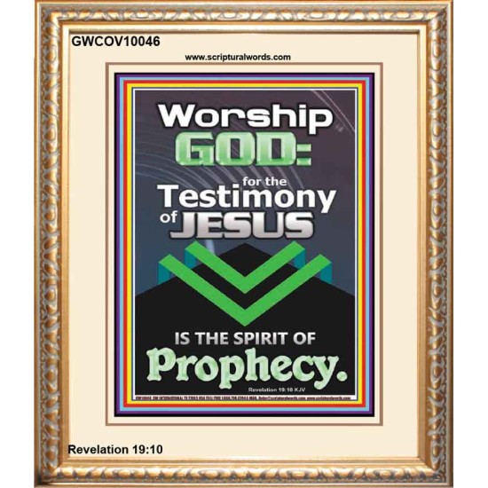 TESTIMONY OF JESUS IS THE SPIRIT OF PROPHECY  Kitchen Wall Décor  GWCOV10046  