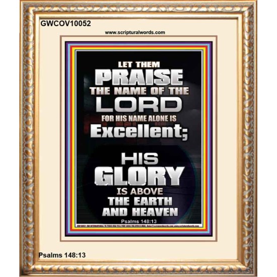 LET THEM PRAISE THE NAME OF THE LORD  Bathroom Wall Art Picture  GWCOV10052  