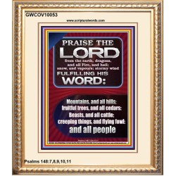 PRAISE HIM - STORMY WIND FULFILLING HIS WORD  Business Motivation Décor Picture  GWCOV10053  "18X23"
