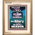 HIS GLORY IS ABOVE THE EARTH AND HEAVEN  Large Wall Art Portrait  GWCOV10054  "18X23"