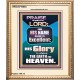 HIS GLORY IS ABOVE THE EARTH AND HEAVEN  Large Wall Art Portrait  GWCOV10054  