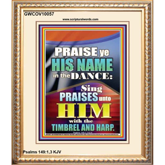 PRAISE HIM IN DANCE, TIMBREL AND HARP  Modern Art Picture  GWCOV10057  