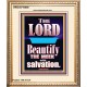THE MEEK IS BEAUTIFY WITH SALVATION  Scriptural Prints  GWCOV10058  