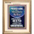 PRAISE FOR HIS MIGHTY ACTS AND EXCELLENT GREATNESS  Inspirational Bible Verse  GWCOV10062  "18X23"