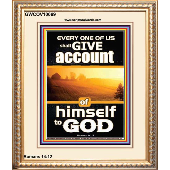 WE SHALL ALL GIVE ACCOUNT OF OUR LIFE TO GOD  Scriptural Décor Portrait  GWCOV10069  