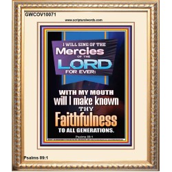 SING OF THE MERCY OF THE LORD  Décor Art Work  GWCOV10071  "18X23"