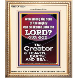 O LORD OUR GOD CREATOR OF HEAVEN, EARTH AND SEA  Custom Wall Art Print  GWCOV10074  "18X23"