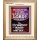 O LORD OUR GOD CREATOR OF HEAVEN, EARTH AND SEA  Custom Wall Art Print  GWCOV10074  