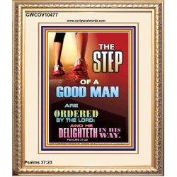 THE STEP OF A GOOD MAN  Contemporary Christian Wall Art  GWCOV10477  