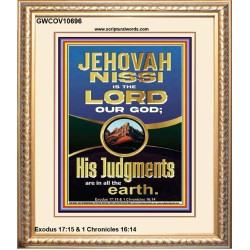 JEHOVAH NISSI IS THE LORD OUR GOD  Christian Paintings  GWCOV10696  "18X23"