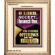 ACCEPT THE FREEWILL OFFERINGS OF MY MOUTH  Encouraging Bible Verse Portrait  GWCOV11777  