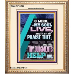 LET THY JUDGEMENTS HELP ME  Contemporary Christian Wall Art  GWCOV11786  "18X23"