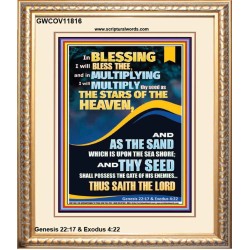 IN BLESSING I WILL BLESS THEE  Modern Wall Art  GWCOV11816  "18X23"