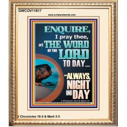 STUDY THE WORD OF THE LORD DAY AND NIGHT  Large Wall Accents & Wall Portrait  GWCOV11817  "18X23"