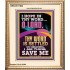 I AM THINE SAVE ME O LORD  Christian Quote Portrait  GWCOV11822  "18X23"
