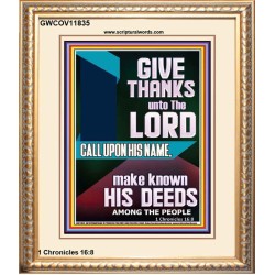 MAKE KNOWN HIS DEEDS AMONG THE PEOPLE  Custom Christian Artwork Portrait  GWCOV11835  "18X23"