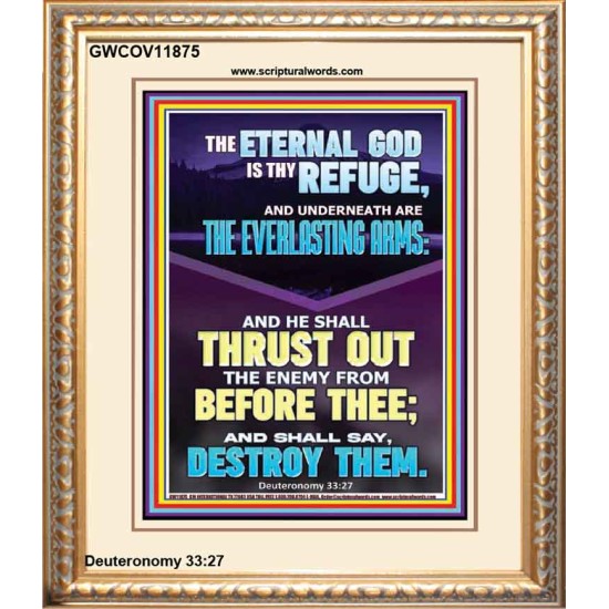 THE EVERLASTING ARMS OF JEHOVAH  Printable Bible Verse to Portrait  GWCOV11875  