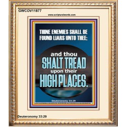 THINE ENEMIES SHALL BE FOUND LIARS UNTO THEE  Printable Bible Verses to Portrait  GWCOV11877  