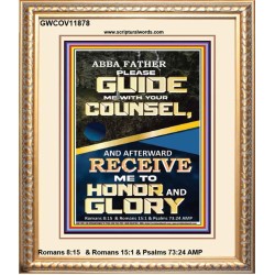 ABBA FATHER PLEASE GUIDE US WITH YOUR COUNSEL  Scripture Wall Art  GWCOV11878  "18X23"