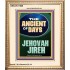 THE ANCIENT OF DAYS JEHOVAH JIREH  Unique Scriptural Picture  GWCOV11909  "18X23"
