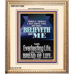 I AM THAT BREAD OF LIFE  Unique Power Bible Portrait  GWCOV11955  "18X23"