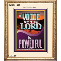 THE VOICE OF THE LORD IS POWERFUL  Scriptures Décor Wall Art  GWCOV11977  "18X23"