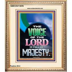THE VOICE OF THE LORD IS FULL OF MAJESTY  Scriptural Décor Portrait  GWCOV11978  