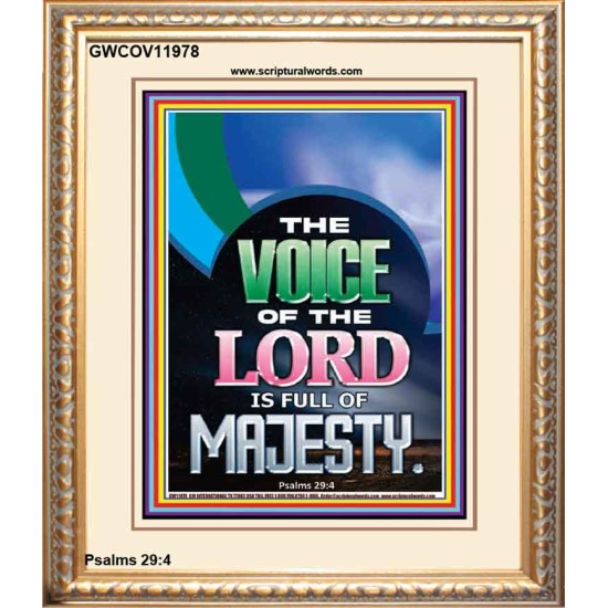 THE VOICE OF THE LORD IS FULL OF MAJESTY  Scriptural Décor Portrait  GWCOV11978  