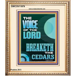THE VOICE OF THE LORD BREAKETH THE CEDARS  Scriptural Décor Portrait  GWCOV11979  
